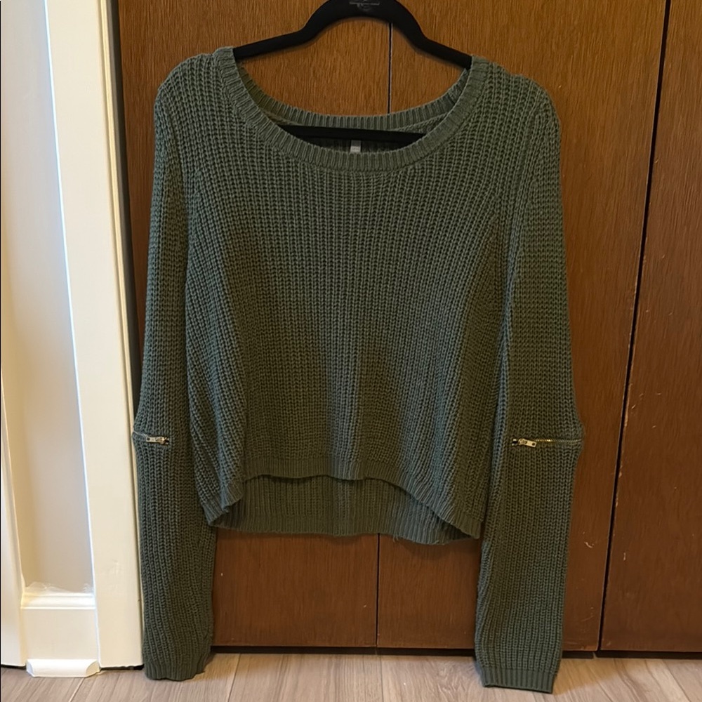 Olive Green Knit Sweater